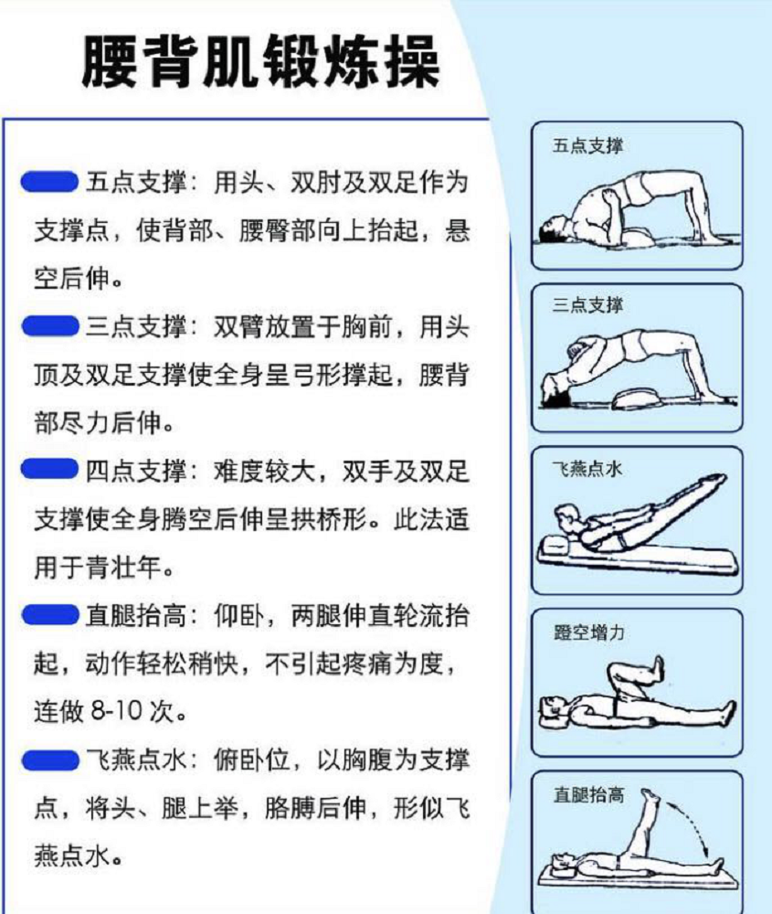 腰间盘突出锻炼方法图片